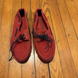 Sperry Men's Vibrant Red Boat Shoes